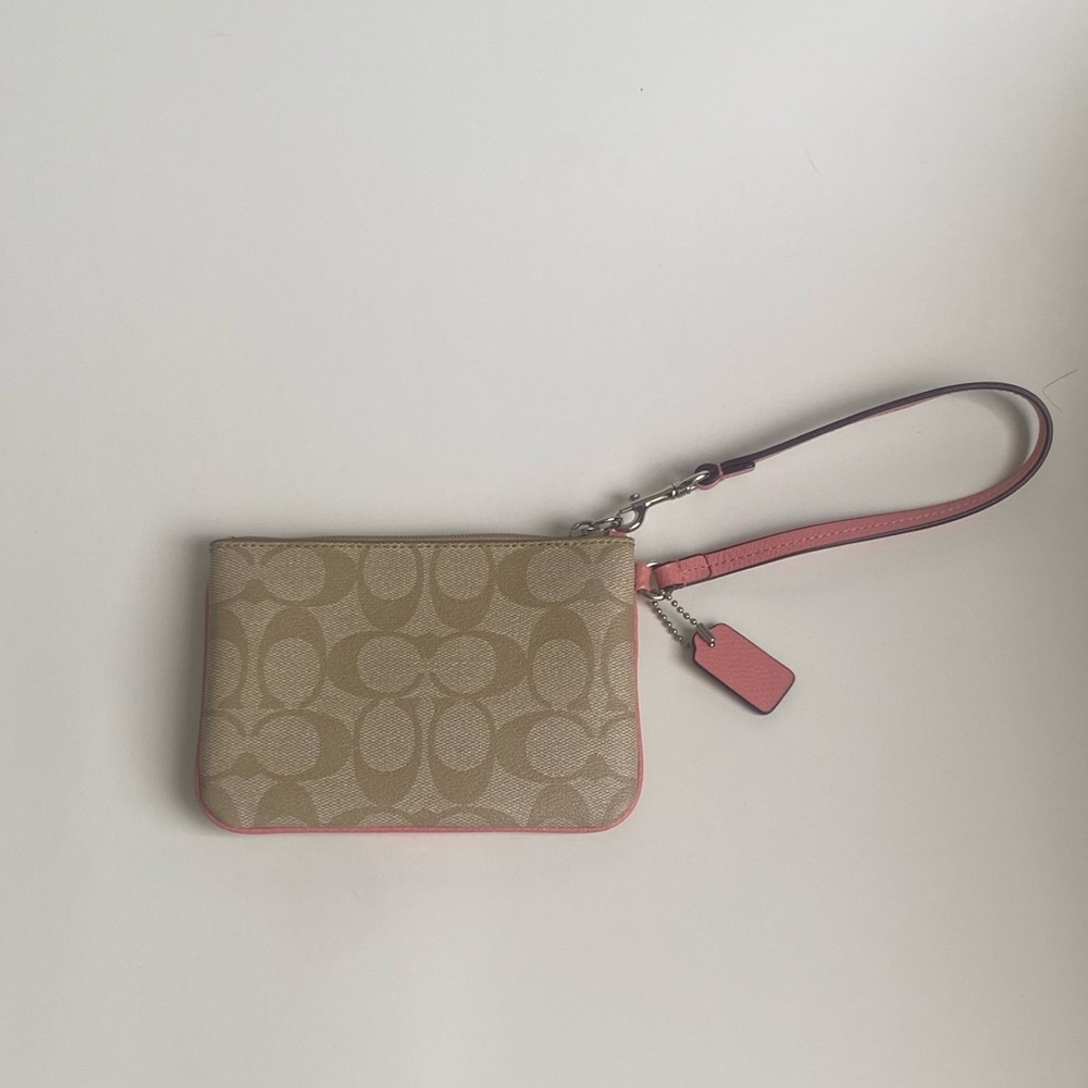 Authentic Coach Monogram Wristlet - Picture 2 of 7